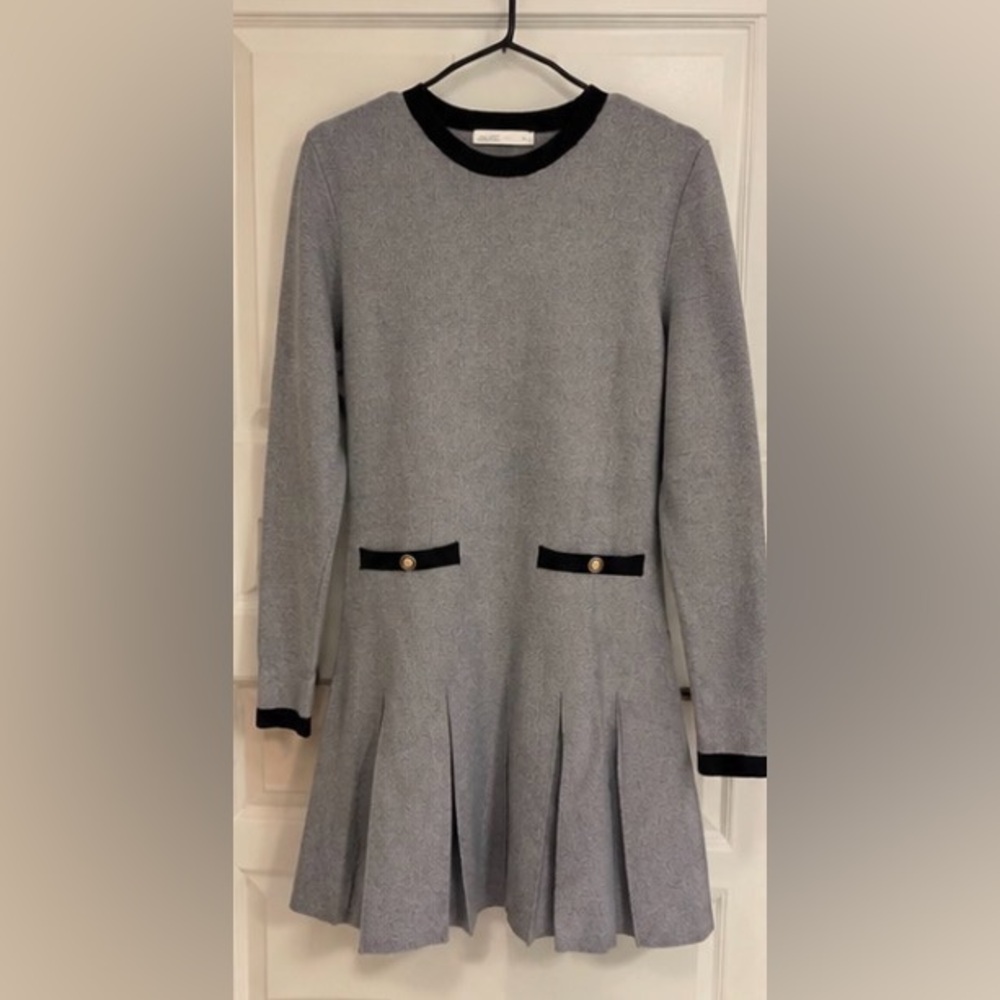 OAK + FORT Grey Knit Dress – Size M